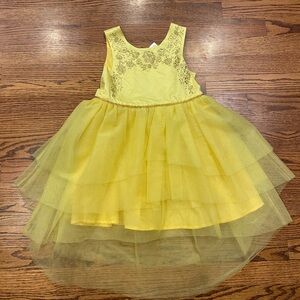 Disney princess belle Golden Yellow Dress